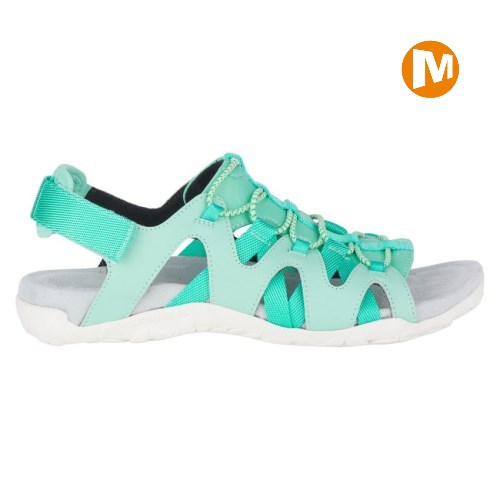 Merrell Terran Cage Backstrap Sandalen Damen Türkis [DE-PDSEQ]